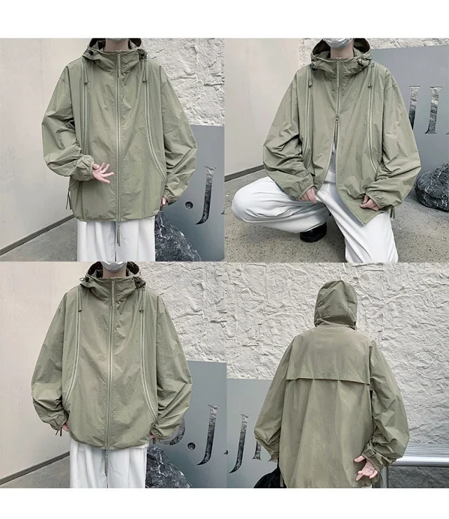 NASA Men's Zip Hooded Sun Jacket Detail