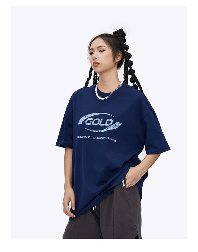 RFSD Men's | 2025 Summer New American High Neck Printed T-shirt Detail