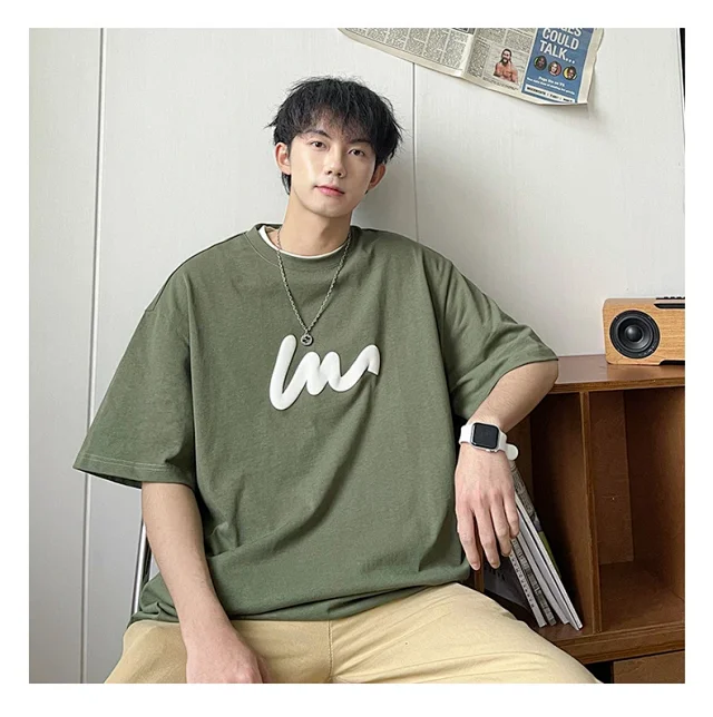 Summer Men's Trendy Short Sleeve T-shirt Detail