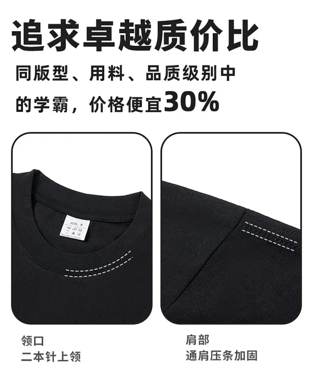 RFSD Men's T-Shirts | 2025 Summer New | 230g Combed Cotton Detail