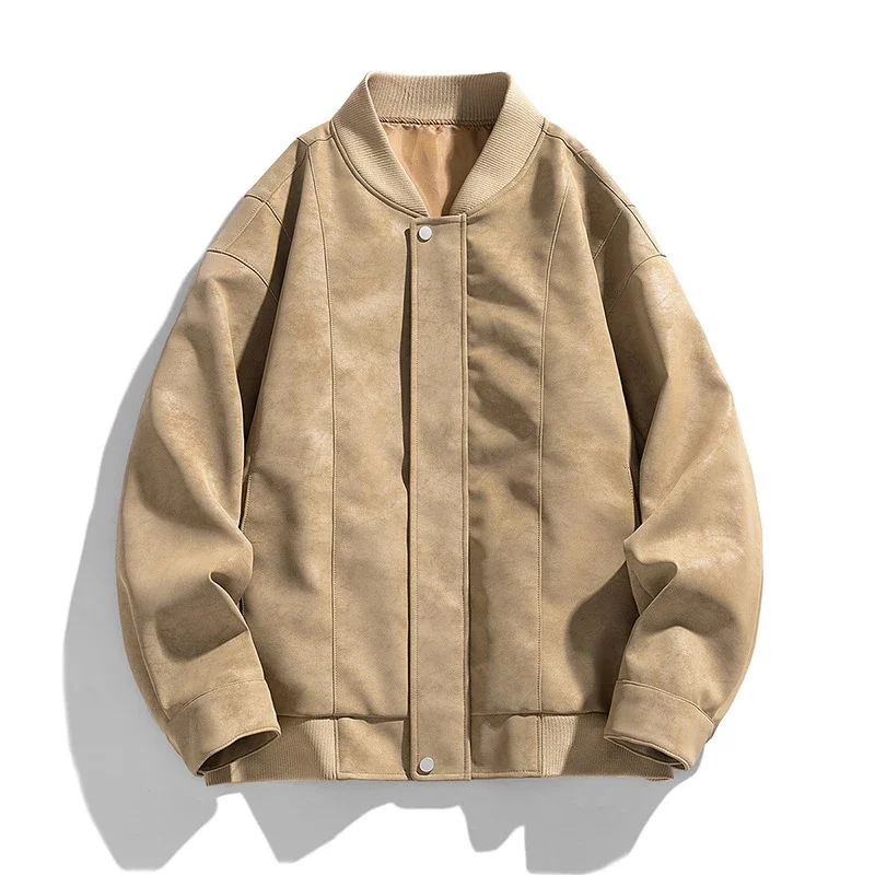 2025 Spring/Fall New Jacket: Loose Workwear, Trendy Leather, American Waterproof Biker Style