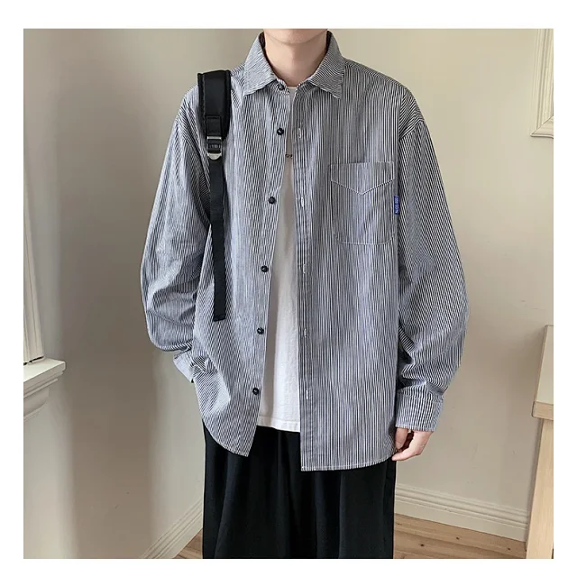 NASA Retro Striped Long-Sleeve Shirt Detail