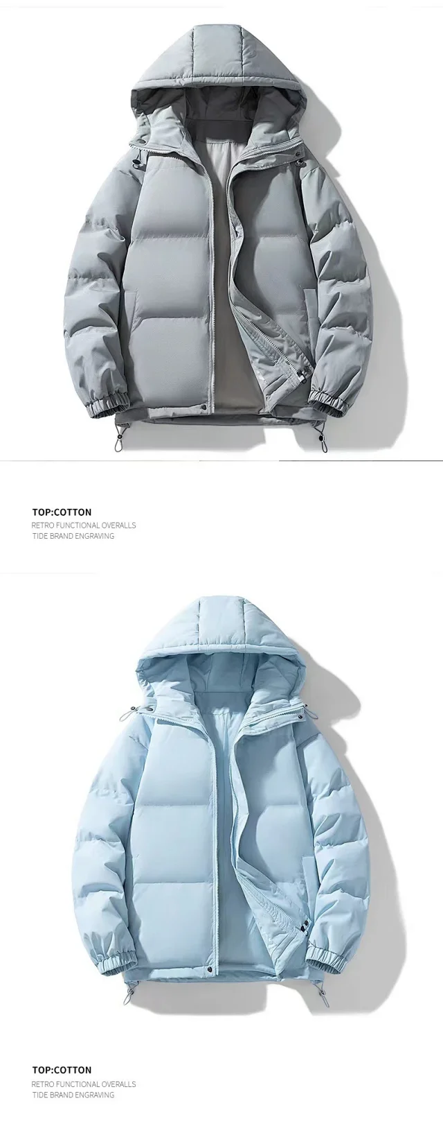 Japanese Style Couple Puffer Jackets Detail