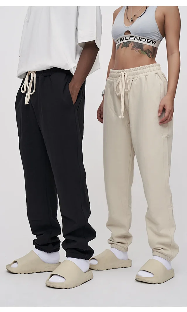 RFSD Men's 2025 Fall/Winter Earth Tone 420G Loose Straight Sweatpants Detail