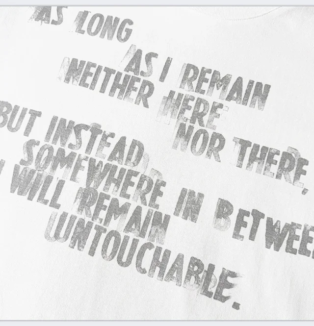 RFSD Men's | 2025 Spring/Summer American Letter Print T - Shirt Detail