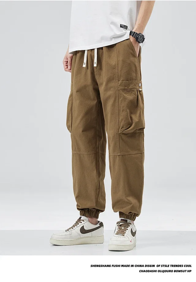 Men's Vintage Utility Cargo Pants Detail