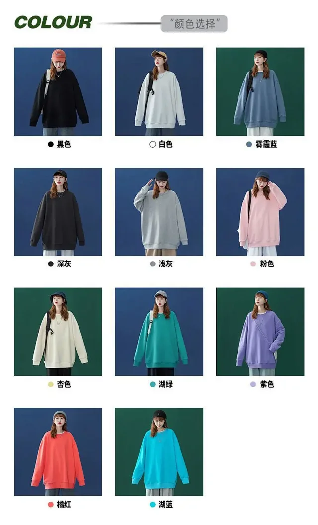 Unisex Fleece Oversized Sweatshirt Wholesale Detail