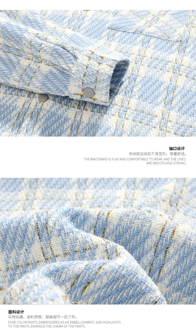 Spring/Summer Men's Tweed Jacket Detail