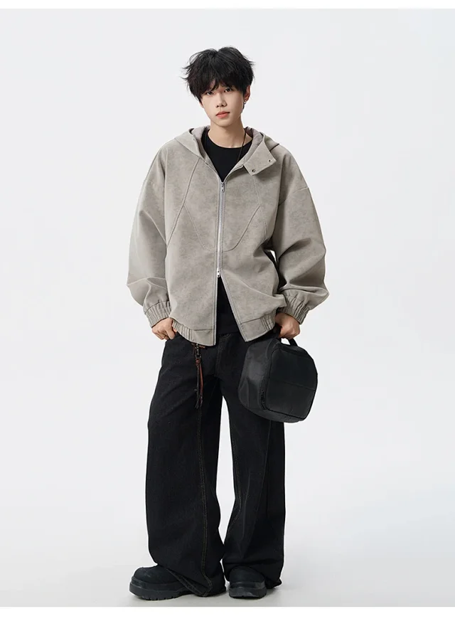 2025 Men's PU Biker Jacket (Couple Style) Detail