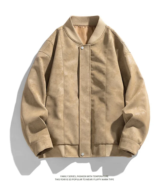 2025 Spring/Fall New Jacket: Loose Workwear, Trendy Leather, American Waterproof Biker Style Detail