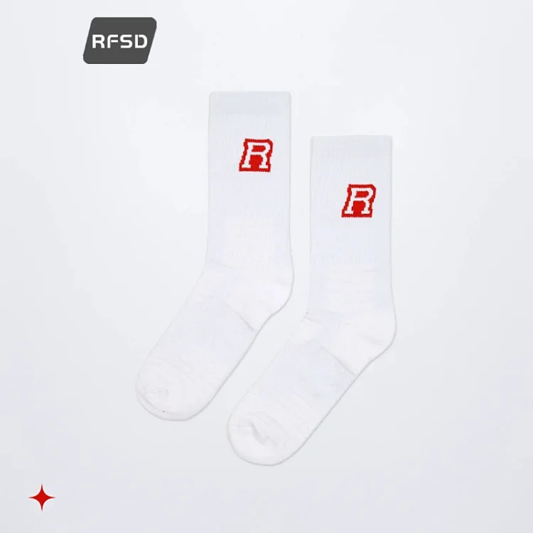 RFSD Accessories | 2025 Fall-Winter Trendy Brand New Arrival Creative Casual Thickened Mid-High Tube Socks Unisex