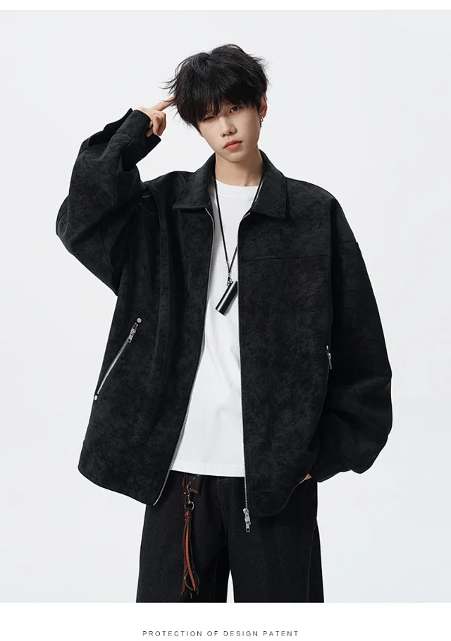 Autumn PU Men's Jacket (Couple Style) Detail