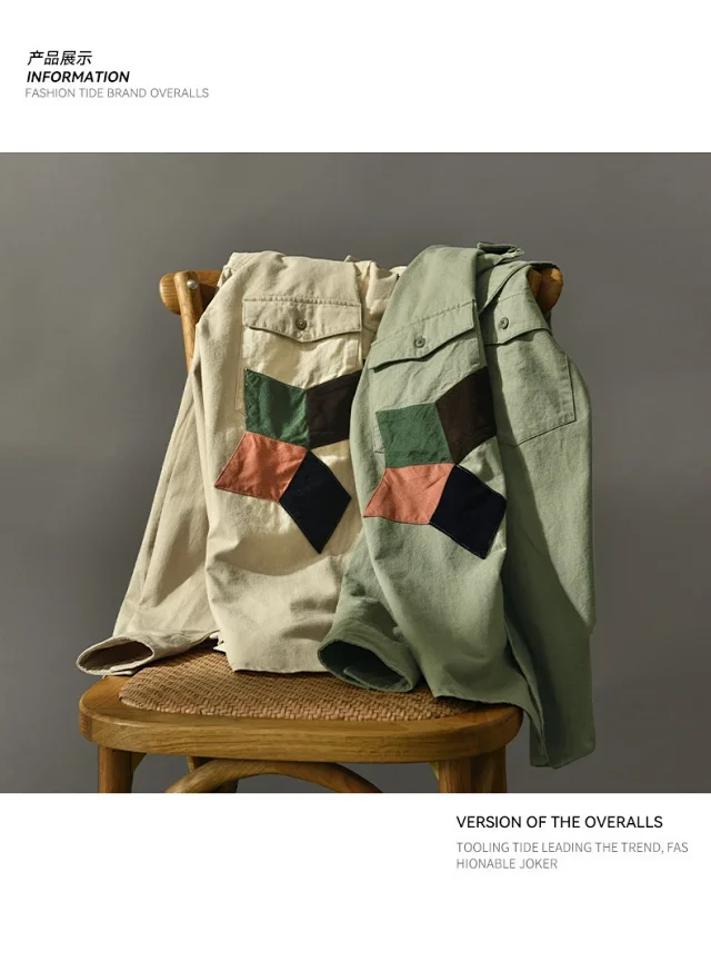 Japanese Workwear Shirt for Men Detail