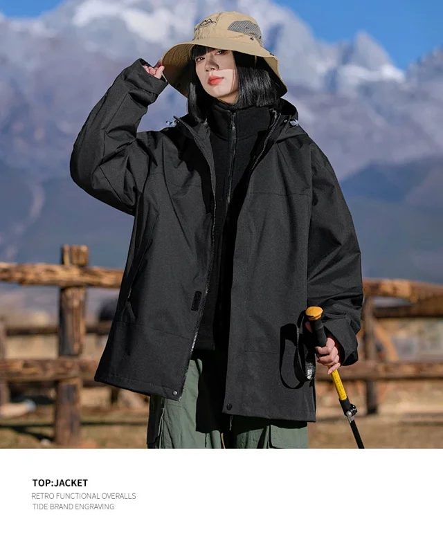 Outdoor Waterproof Hooded Jackets Detail