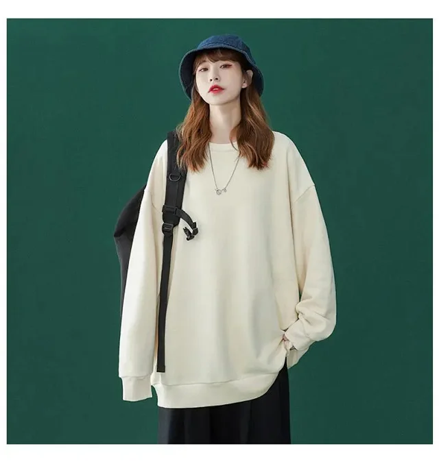 Unisex Fleece Oversized Sweatshirt Wholesale Detail
