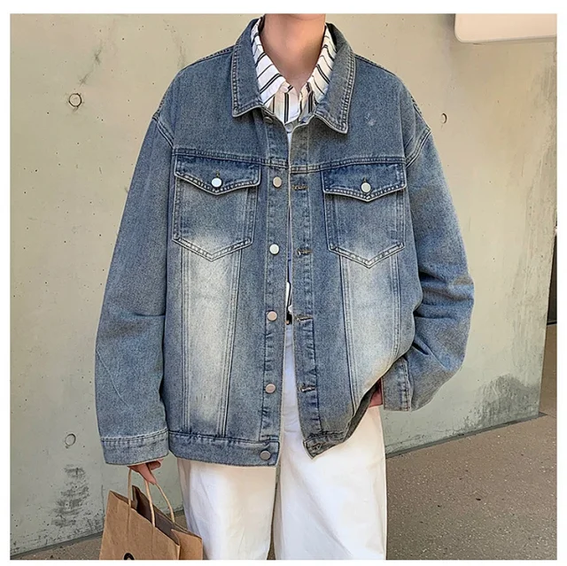 Vintage Men's Denim Jacket Detail