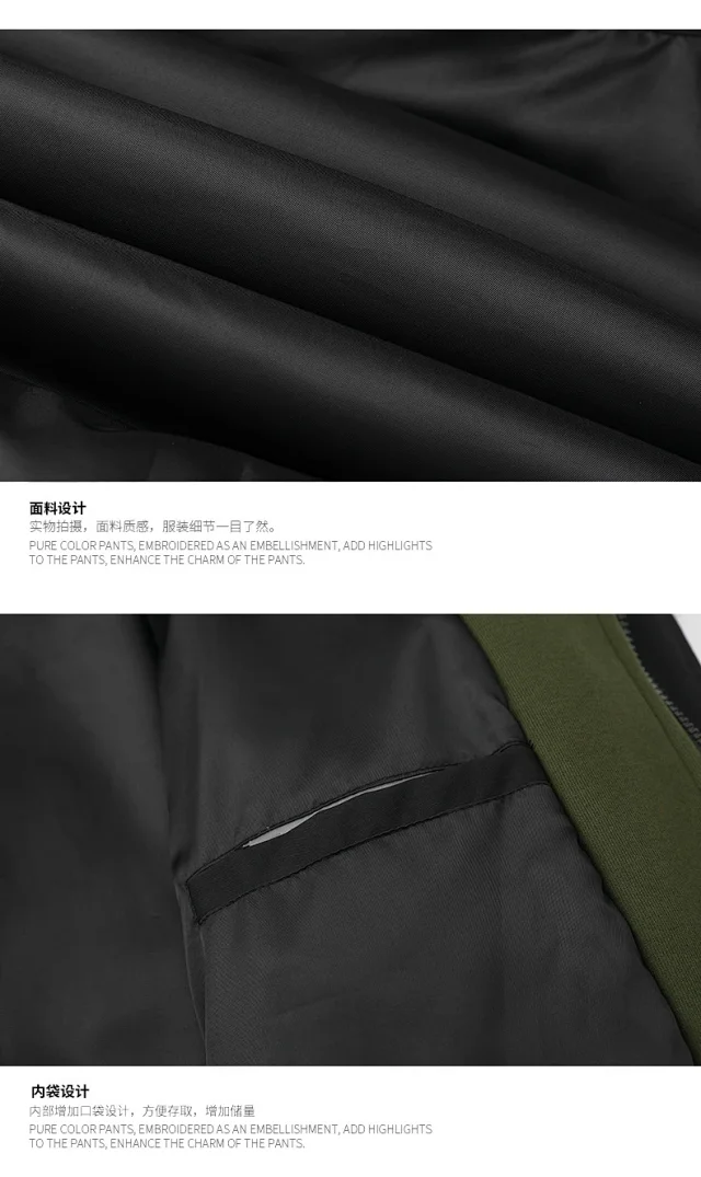 2025 Winter Men's Hooded Cotton Coat Detail