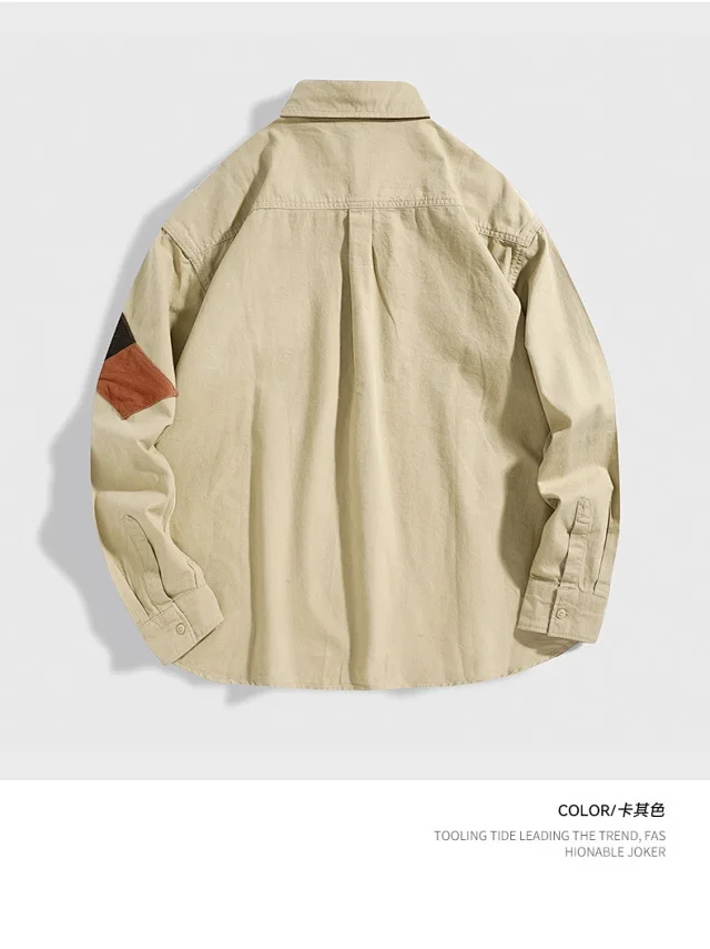 Japanese Workwear Shirt for Men Detail