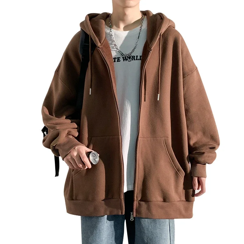 Fleece Men's Hooded Cardigan