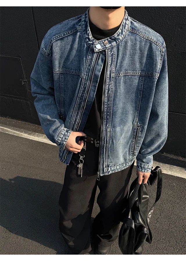 Men's Vintage Denim Jacket Detail