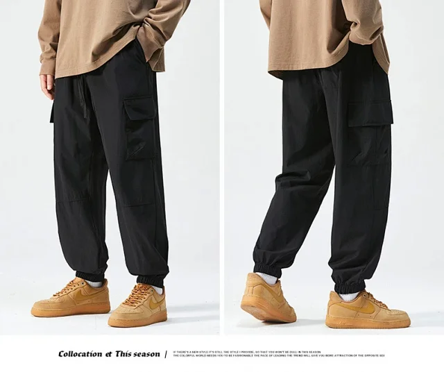 2025 Spring/Summer Men's Elastic Ice Silk Pants Detail