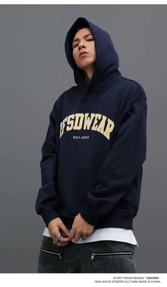 RFSD Men's 2025 Fall/Winter New Patchwork Sweatshirt Detail