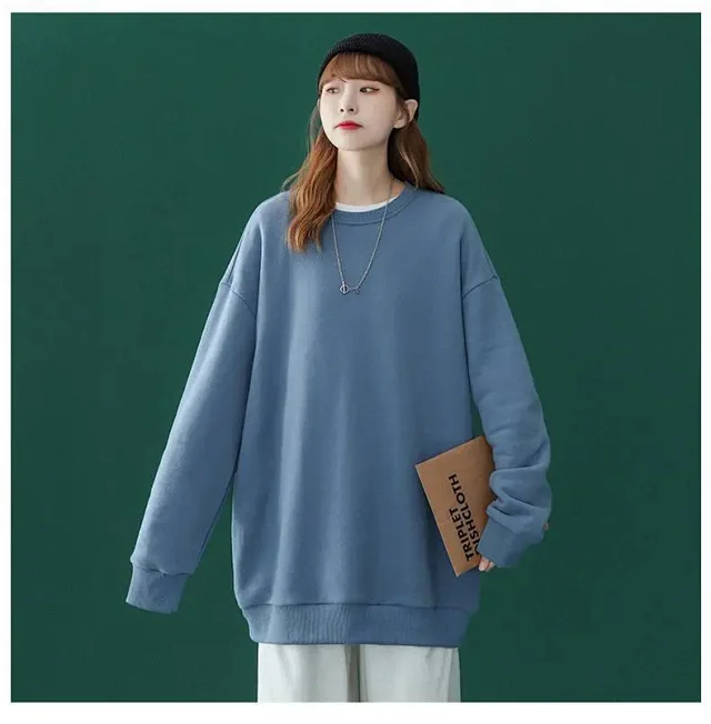 Unisex Fleece Oversized Sweatshirt Wholesale Detail