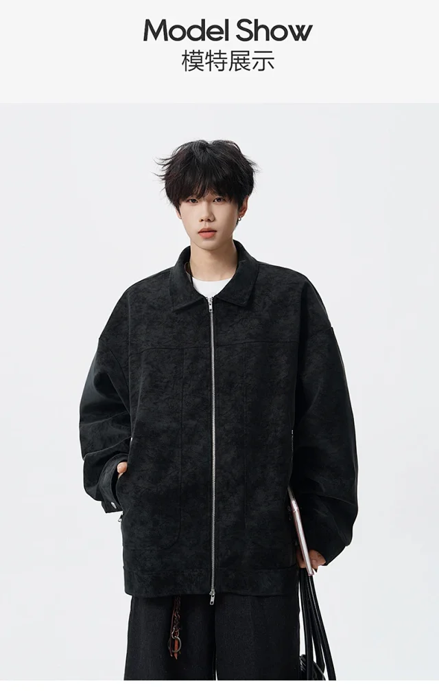 Autumn PU Men's Jacket (Couple Style) Detail