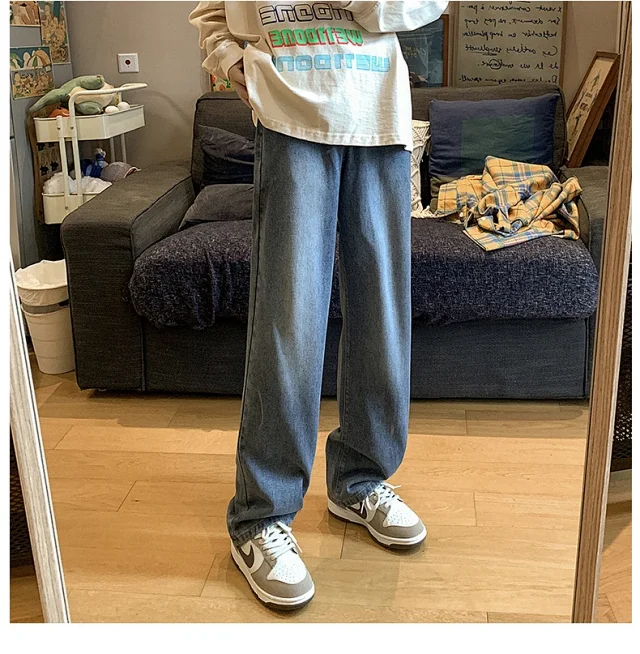 S Retro Couple Straight Jeans Detail