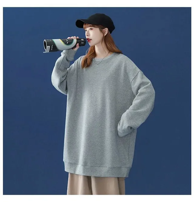 Unisex Fleece Oversized Sweatshirt Wholesale Detail