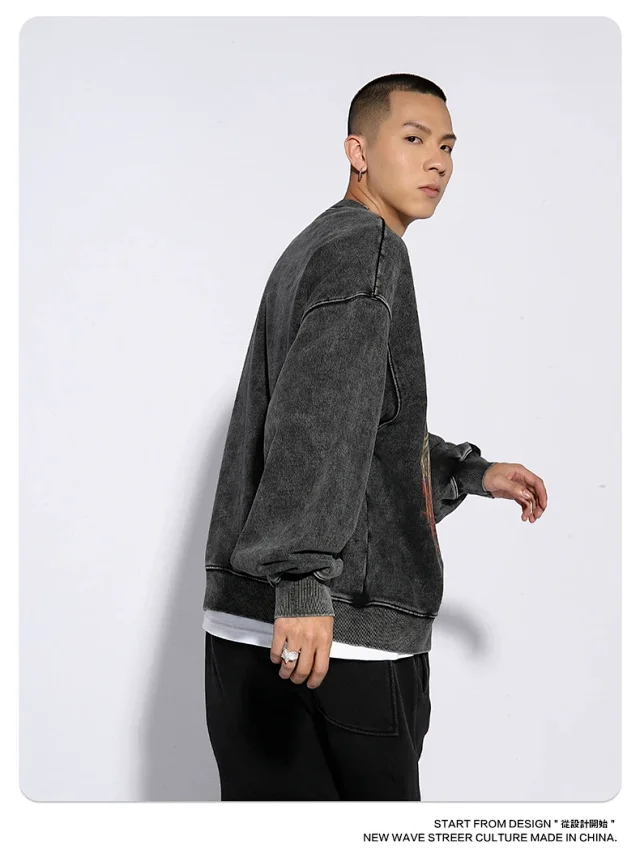 RFSD Men's Heavyweight Streetwear Hoodie Detail