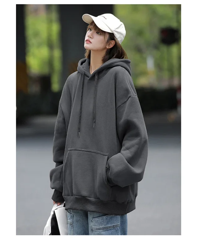Unisex Winter Fleece Hoodie Detail
