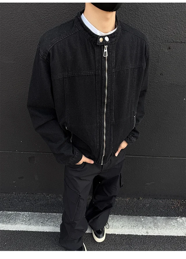 Men's Vintage Denim Jacket Detail