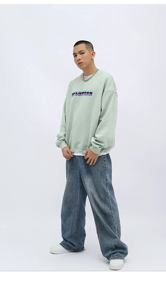 RFSD Men's 2025 A/W Streetwear Crewneck Sweatshirt Detail