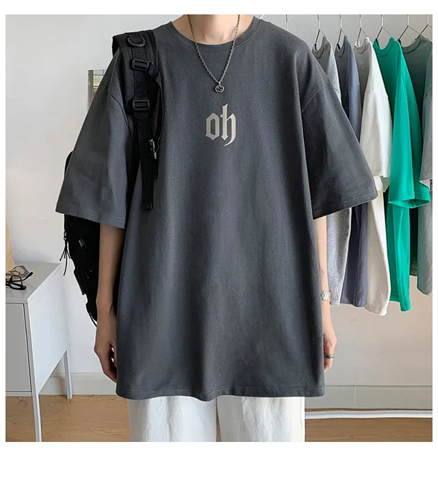 Hong Kong Style Ins  Loose Short Sleeve T-shirt Detail