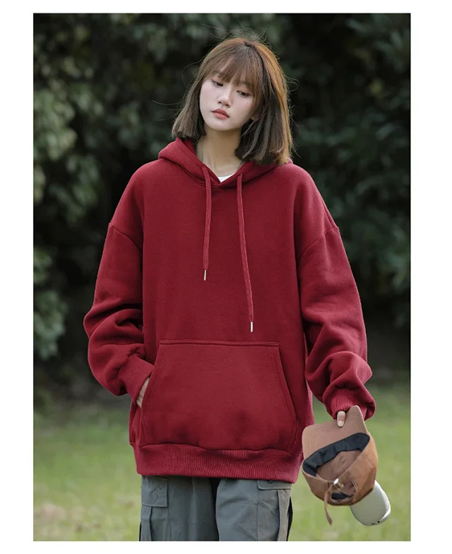 Unisex Winter Fleece Hoodie Detail