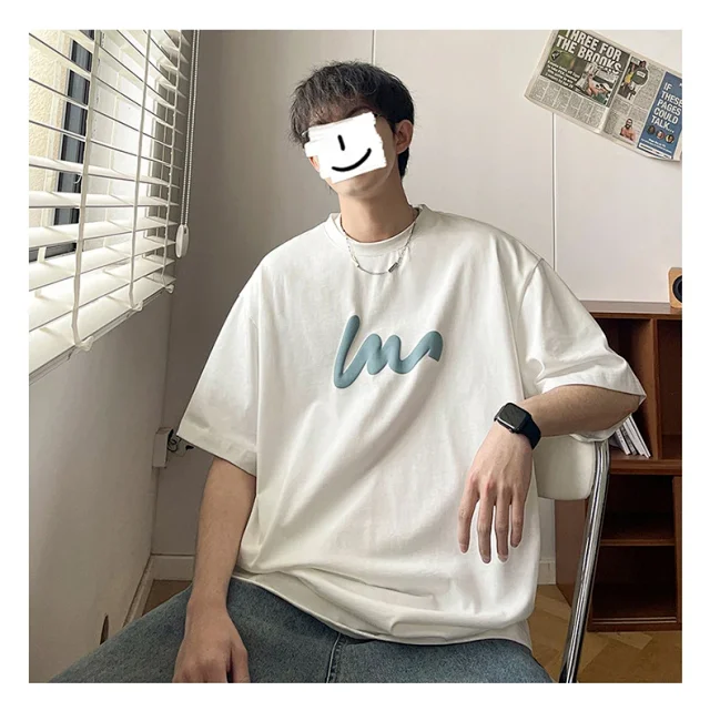 Summer Men's Trendy Short Sleeve T-shirt Detail