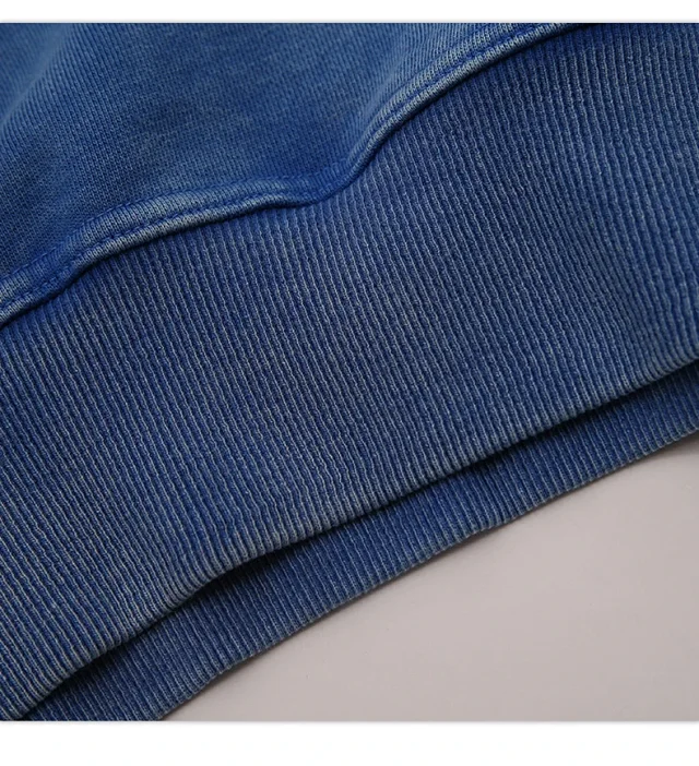 RFSD Men's 2025 FW R-Print 420g Relaxed Wax-Dyed Crewneck Sweatshirt Detail