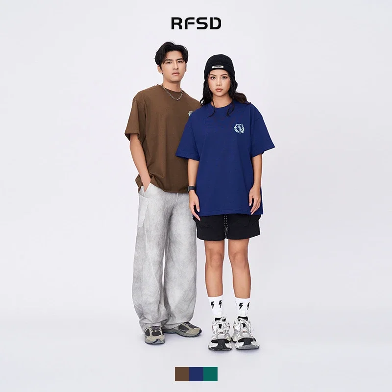 RFSD Letter Print Men's Summer T-shirt