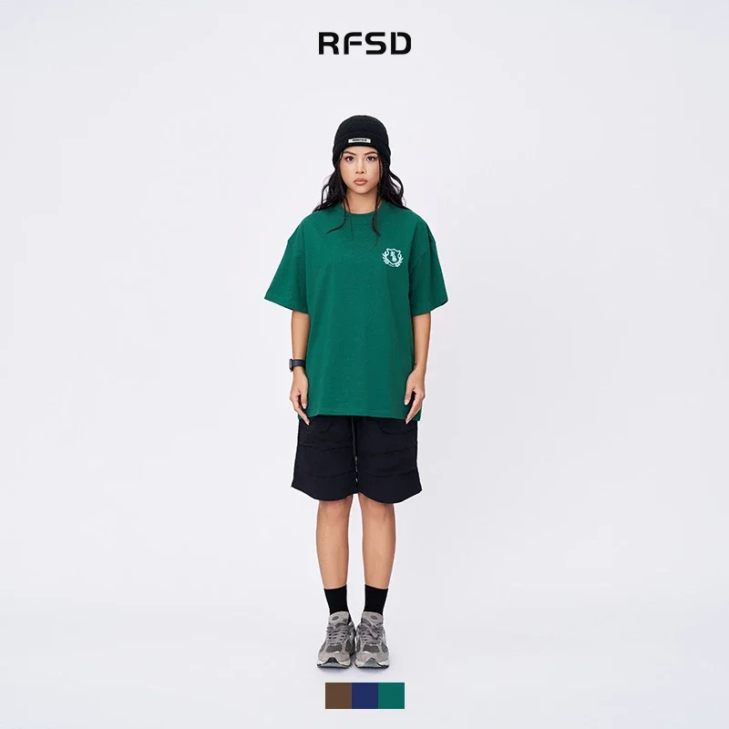 RFSD Letter Print Men's Summer T-shirt