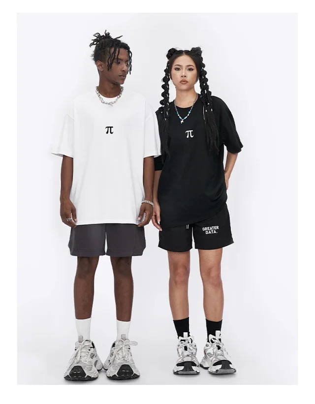 RFSD Men's π Print T-Shirt 2025 SS Streetwear Detail