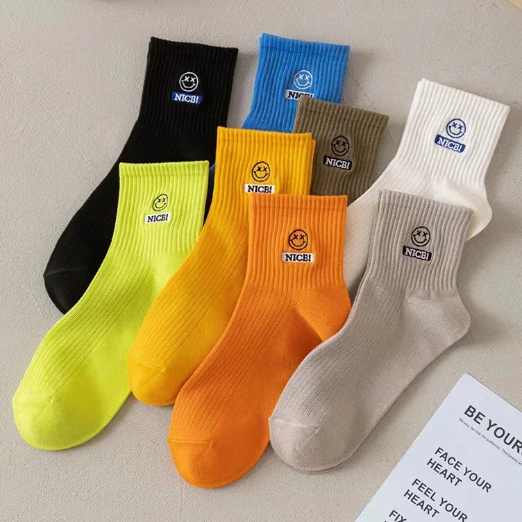 Breathable White Cartoon Socks（10 pairs）