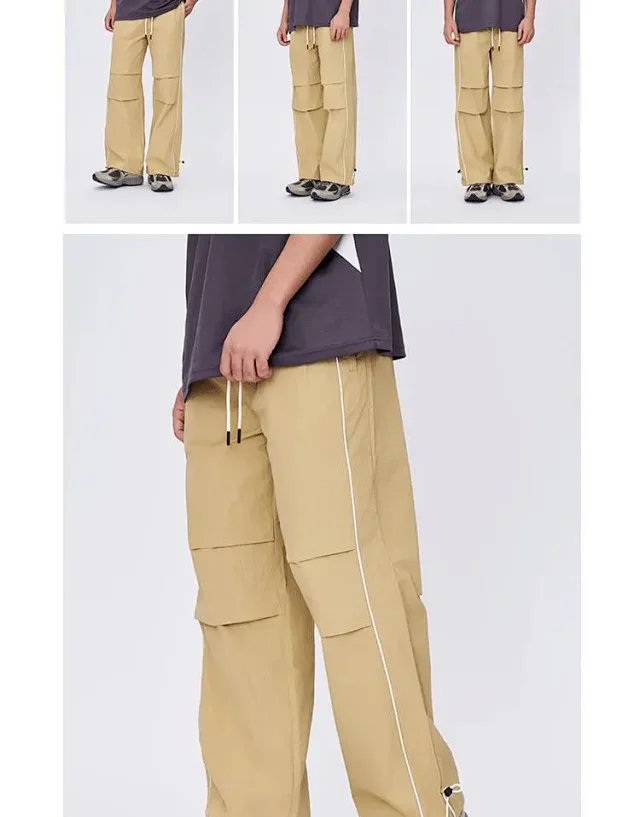 RFSD Men's | 2025 AW Double-Pleated Parachute Pants Detail