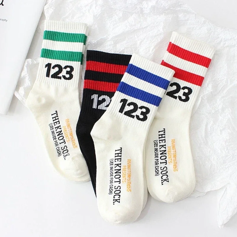 White Mid-Calf Cotton Socks（10 pairs）