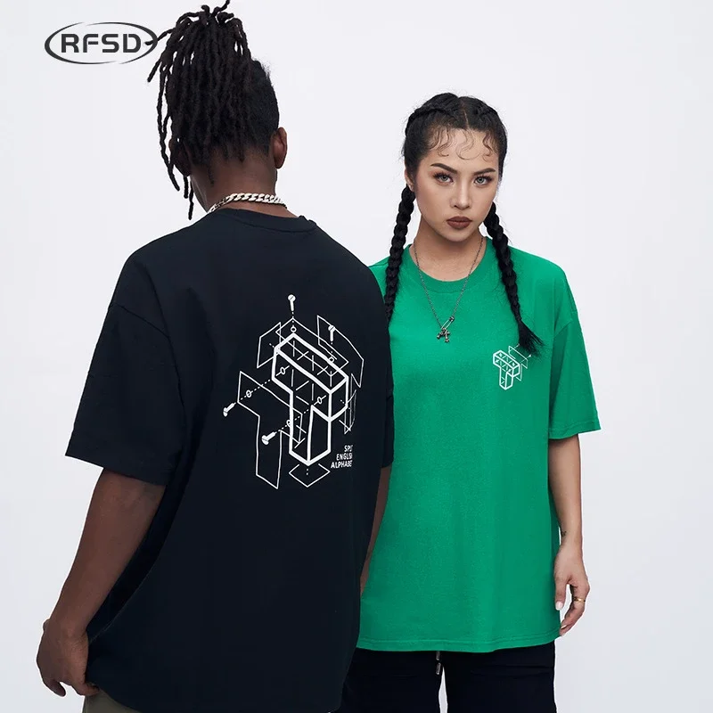 RFSD Men's 2025 SS Streetwear Loose Printed Tee