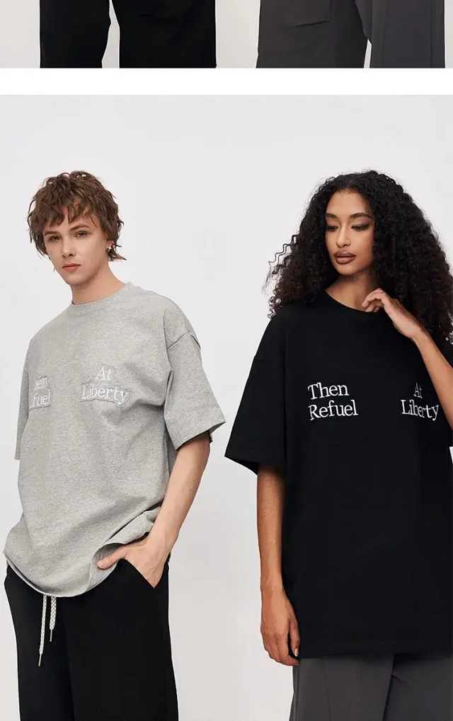 FSDR Men's 2025 Summer Patchwork T-shirt Detail