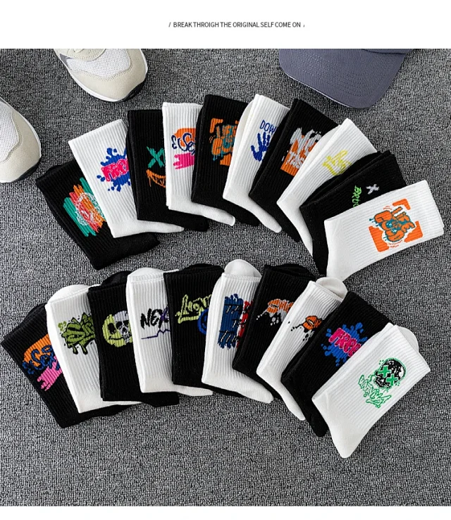 Men's Oversize Mid-Calf Sports Socks（30 pairs） Detail