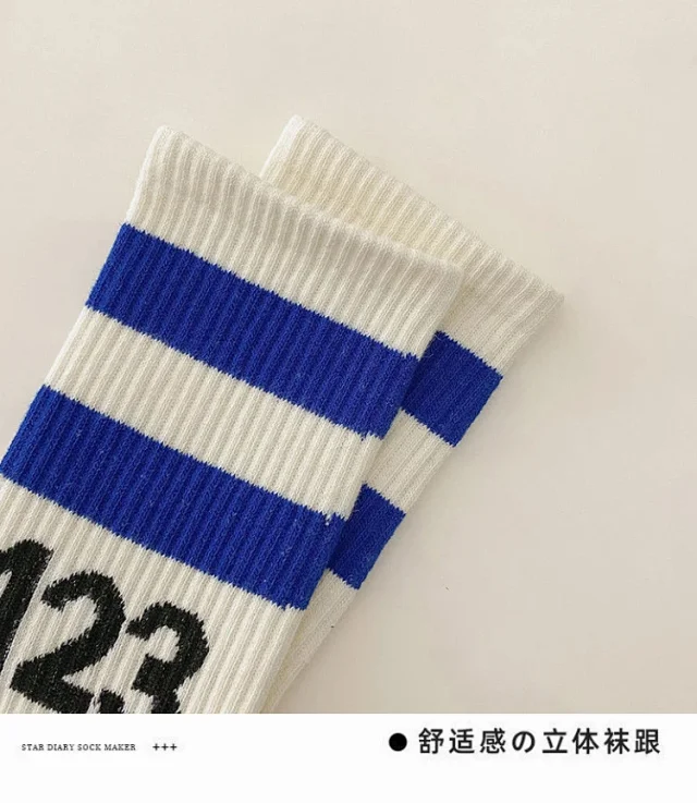 White Mid-Calf Cotton Socks（10 pairs） Detail