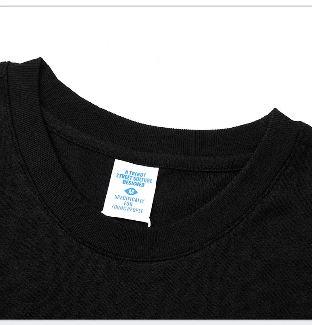 RFSD Men's 2025 Summer Retro Cracked Letter Print T - Shirt Detail