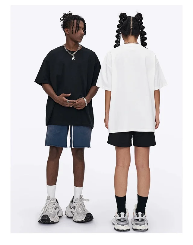 RFSD Men's 2025 Summer Trendy Loose 240G Balenciaga Cool T-shirt Detail